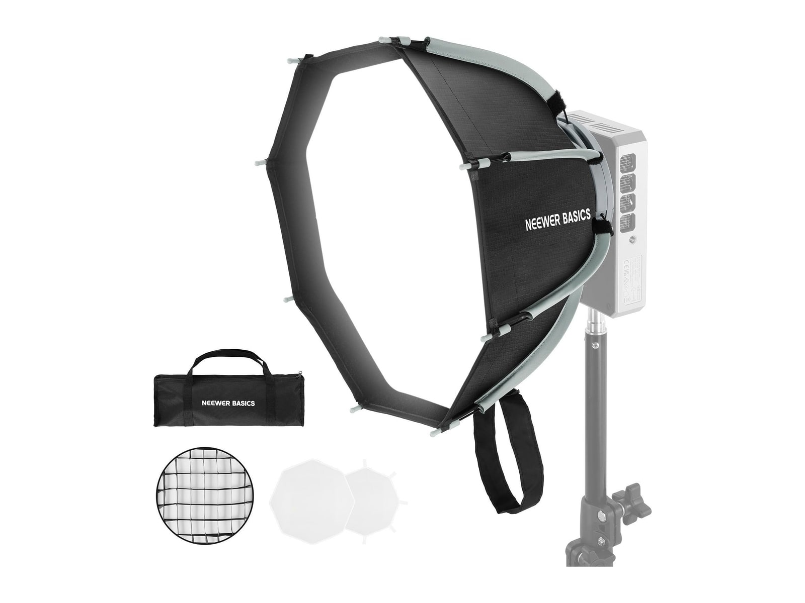 Neewer - BASICS NS68P 12" Octagon Softbox with Mini Mount Camera Accessories