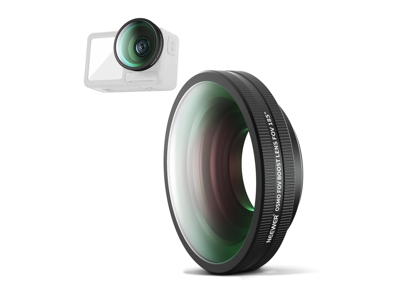 Neewer - FL-B30 FOV Boost Lens 185 Wide Angle for DJI OSMO Action 4/5 Pro Camera Accessories