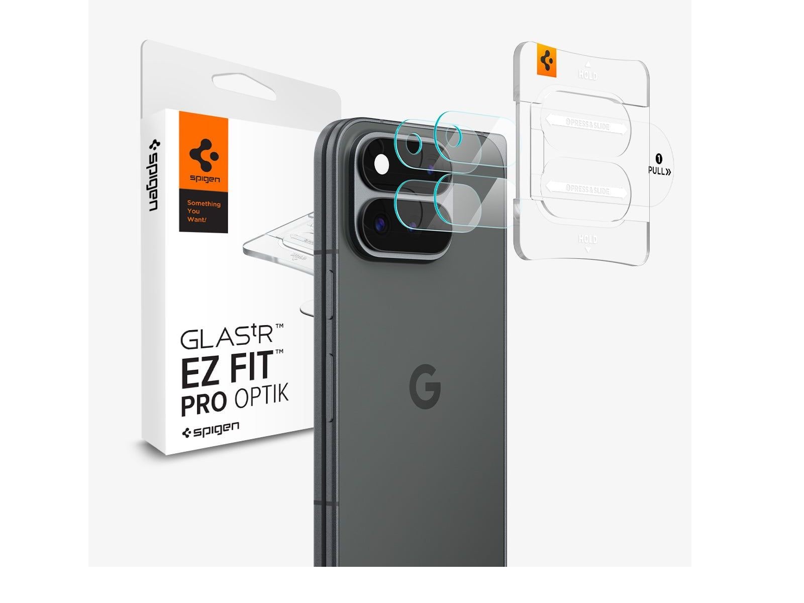Spigen - Optik EZ Fit Lens Protector - Pixel 11 Pro Fold - Crystal Clear