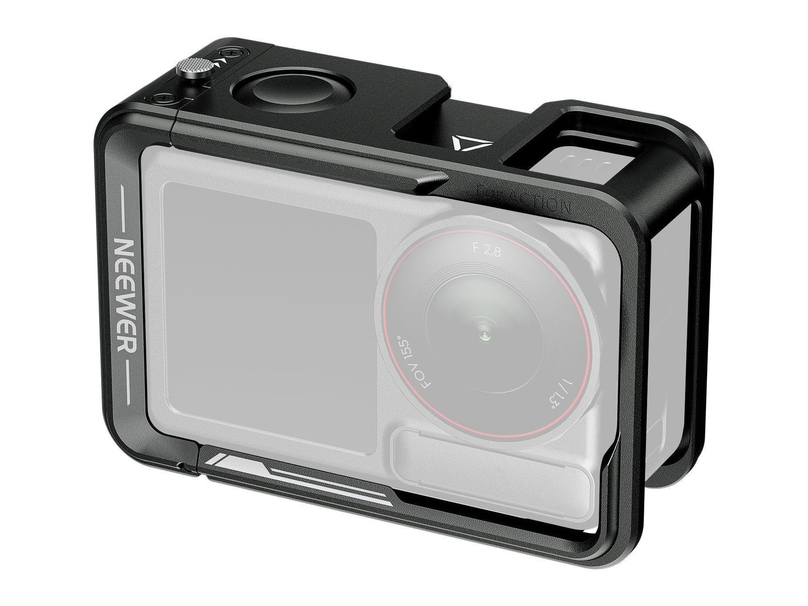 Neewer - AC014 Action Camera Cage For DJI Osmo Action 5 Pro/4/3 Camera Accessories - Black