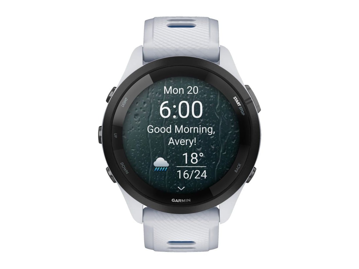 Garmin - Forerunner 265 Smart Watches - Stone White/Black