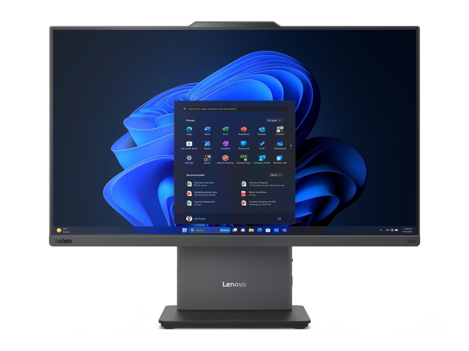 Lenovo - ThinkCentre neo 50a 24 Gen 5 12SD0022PB 23.8" - Intel Core i5-13420H chip - 16GB Memory - 512GB SSD - Gray