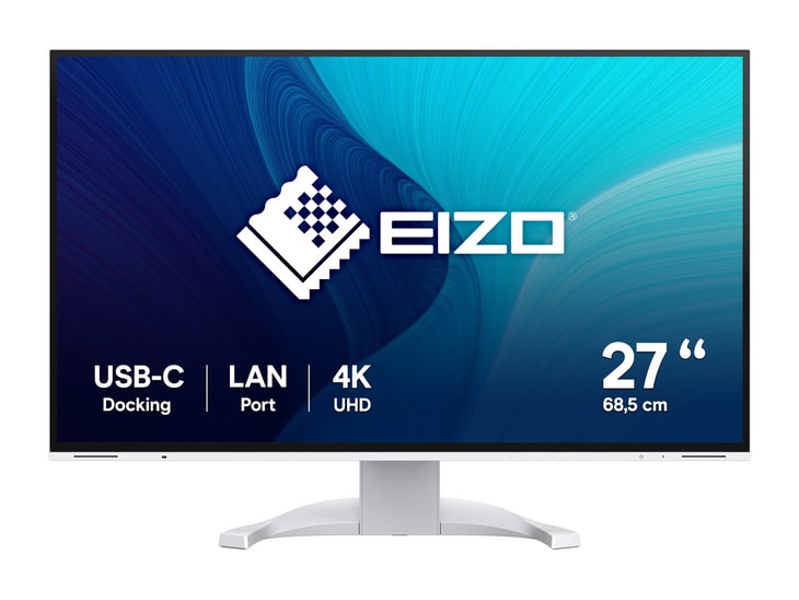 EIZO - 27" FlexScan EV2740X 4K UHD 60Hz 4K/5K Monitors - White