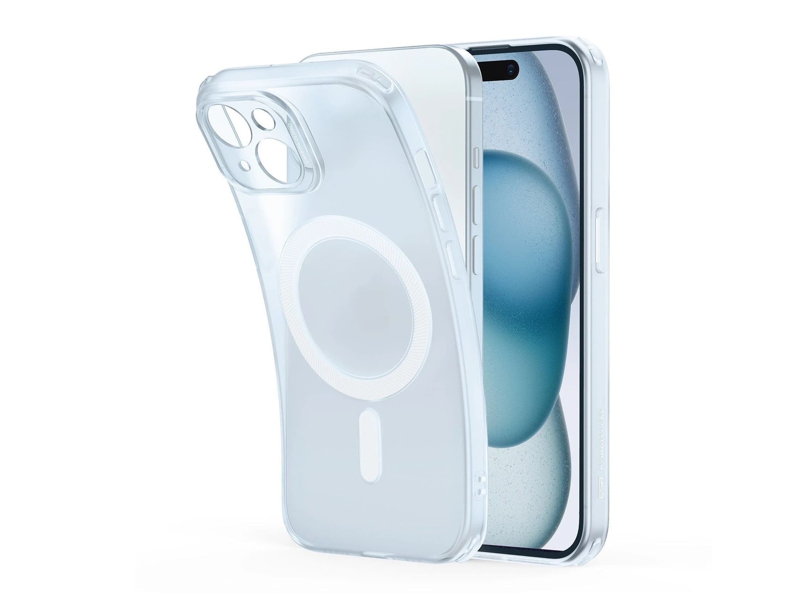 ESR - Zero Clear Case (HaloLock) - iPhone 15 Plus - Frosted Blue