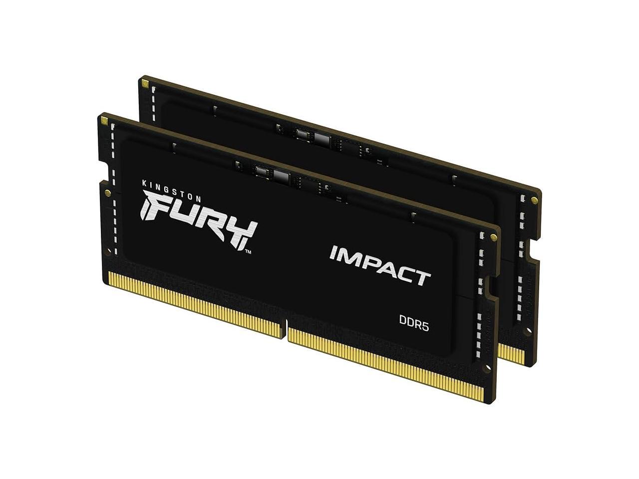 Kingston - FURY Impact 64GB (2 x 32GB) DDR5 5600 CL40 SO-DIMM Memory (RAM)