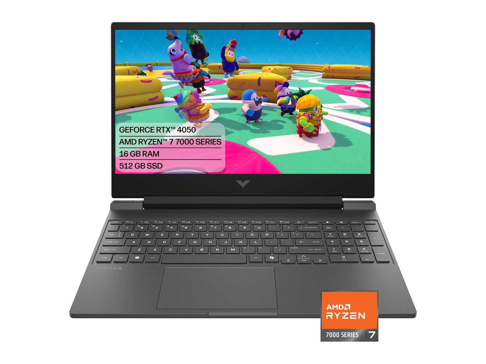 HP - Victus 15-fb3093dx 15.6" - AMD Ryzen 7 7445HS chip - 16GB Memory - 512GB SSD - Mica Silver