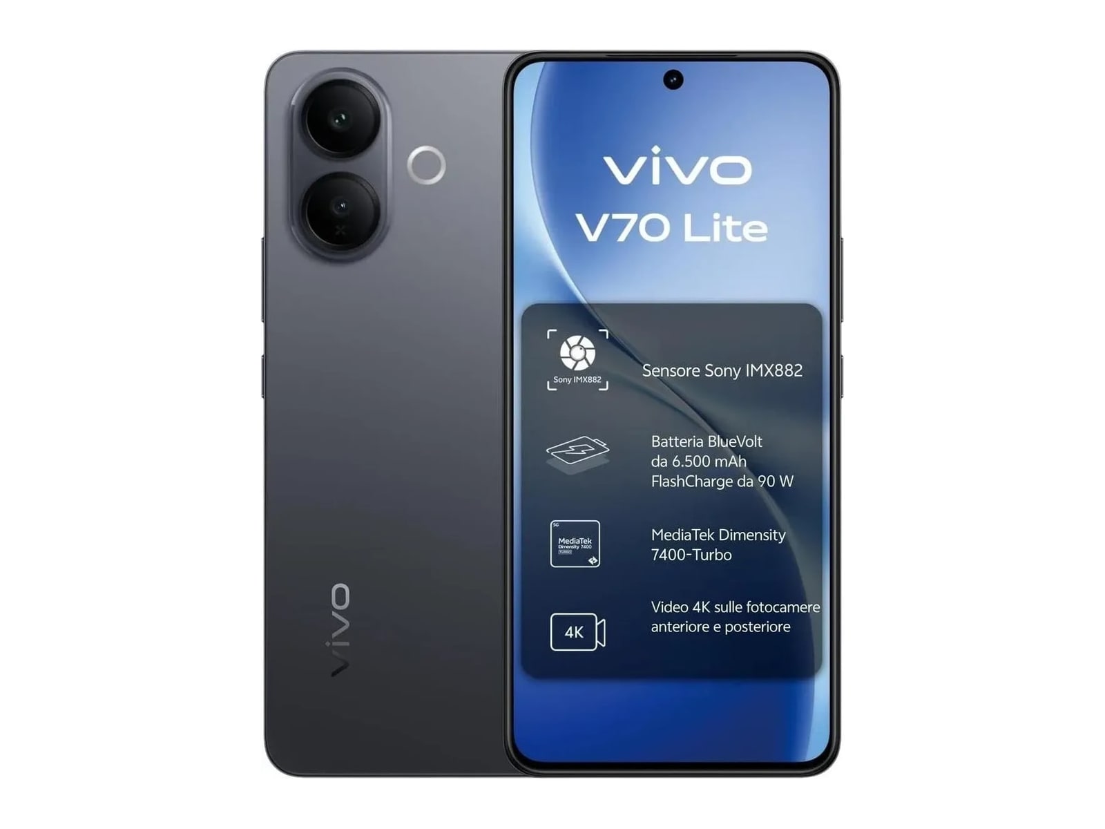 Vivo - V70 Lite 5G 256GB - Black