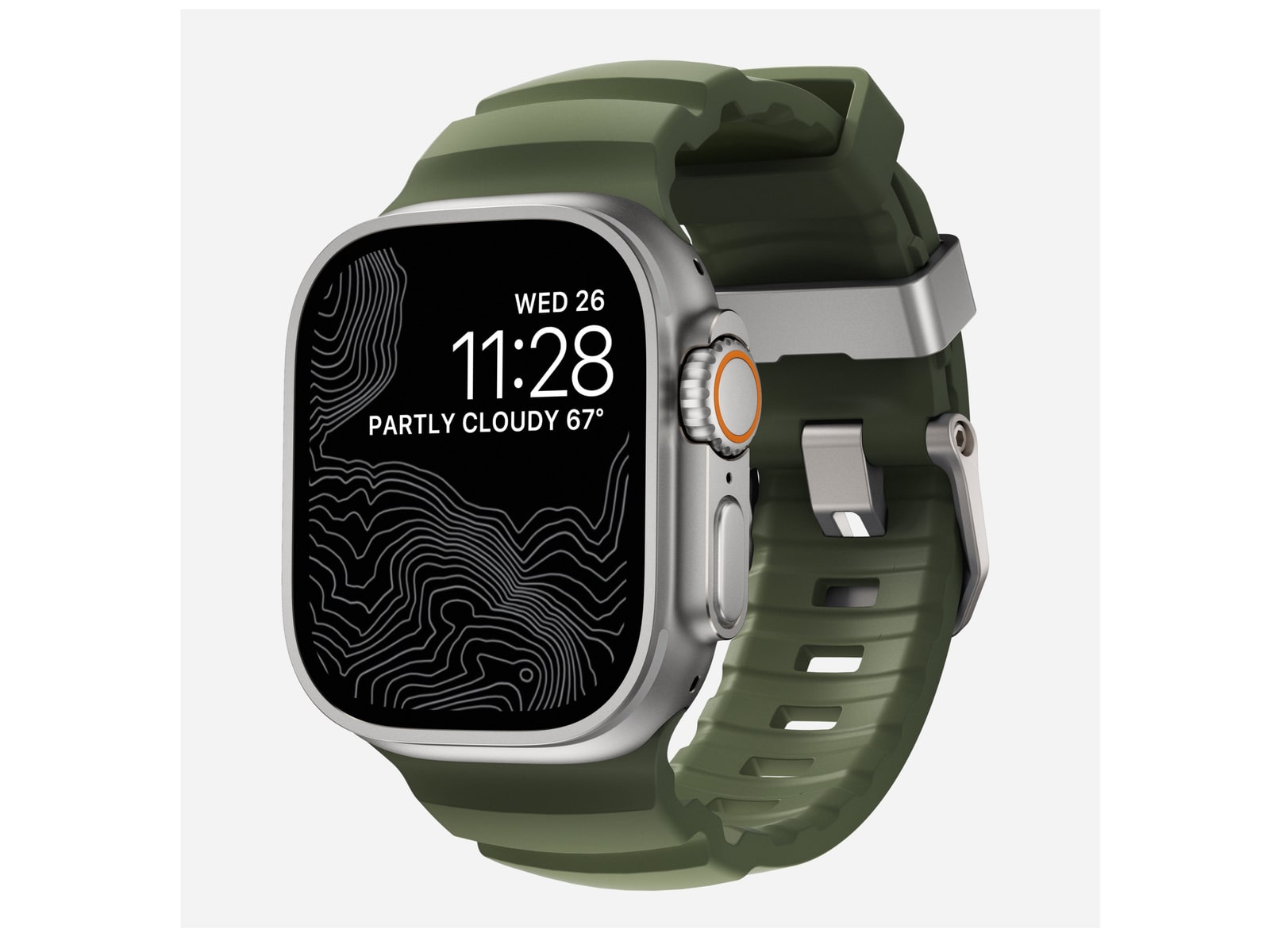 Nomad - Rocky Point Band - 46mm/49mm Watch Bands - Forest - Natural Hardware
