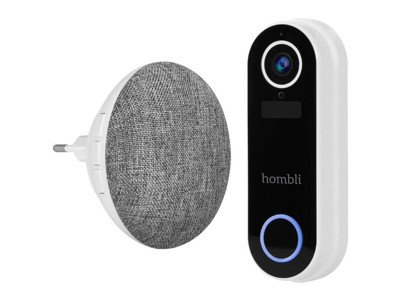 Hombli - Smart Doorbell 2 + Chime 2 Pack Smart Security - White