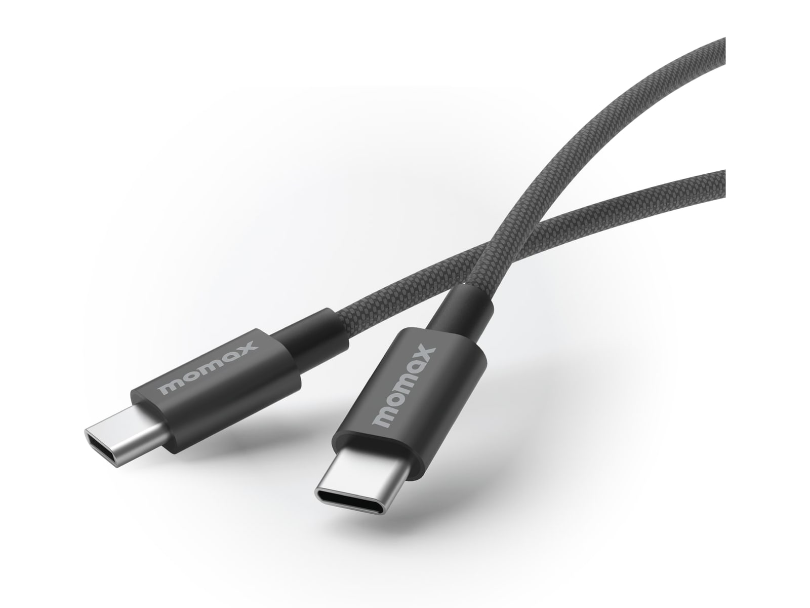 MOMAX - Elite USB-C to USB-C Braided Cable 60W 0.5m Black USB-C Cables