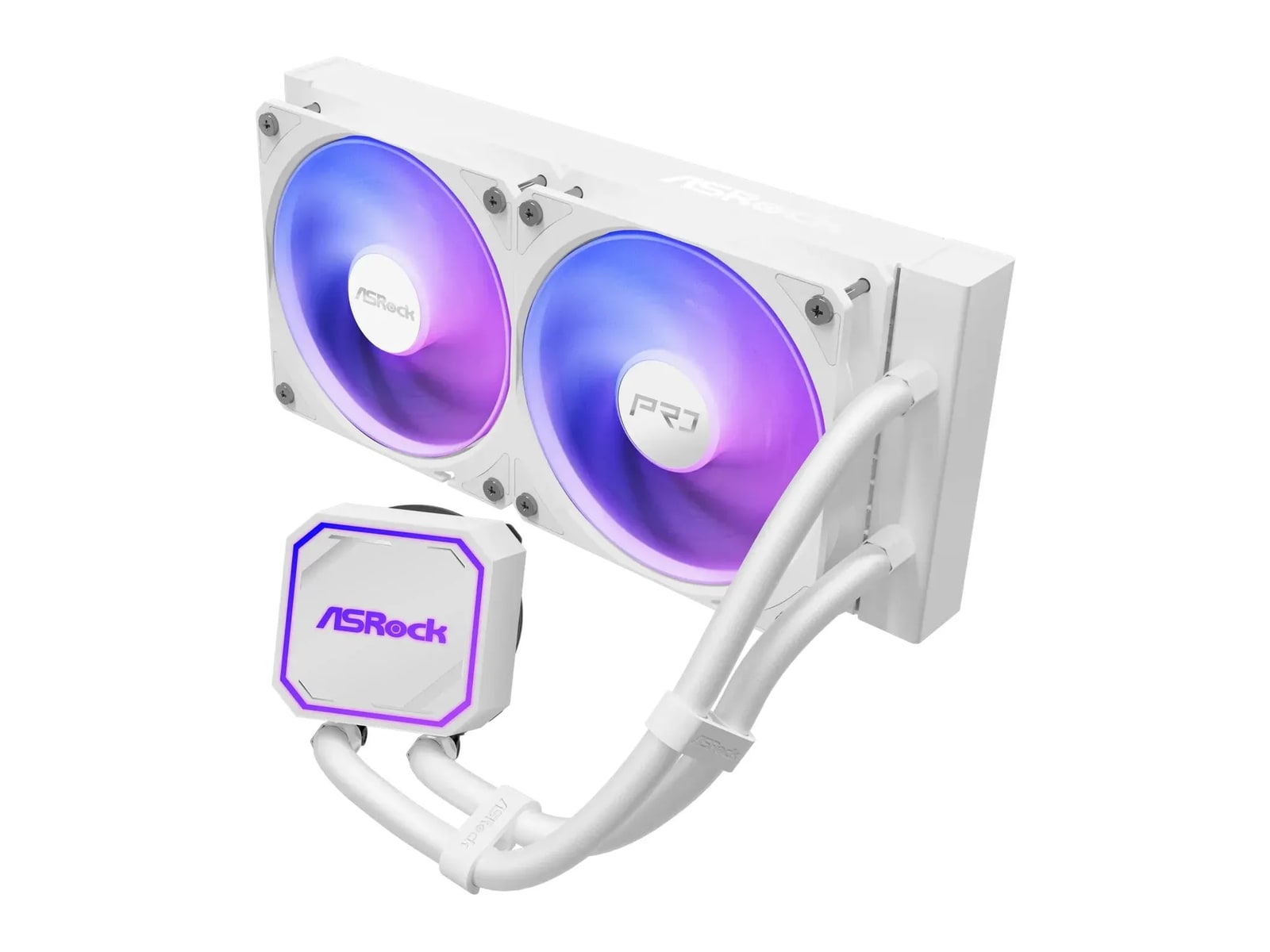 ASRock - AIO Pro White 240 ARGB Cooling Systems