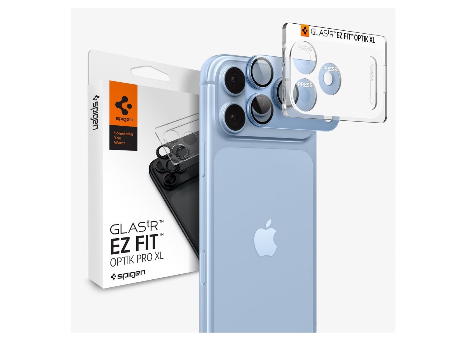 Spigen - Optik Pro XL EZ Fit Lens Protector - iPhone 18 Pro Max - Glacier