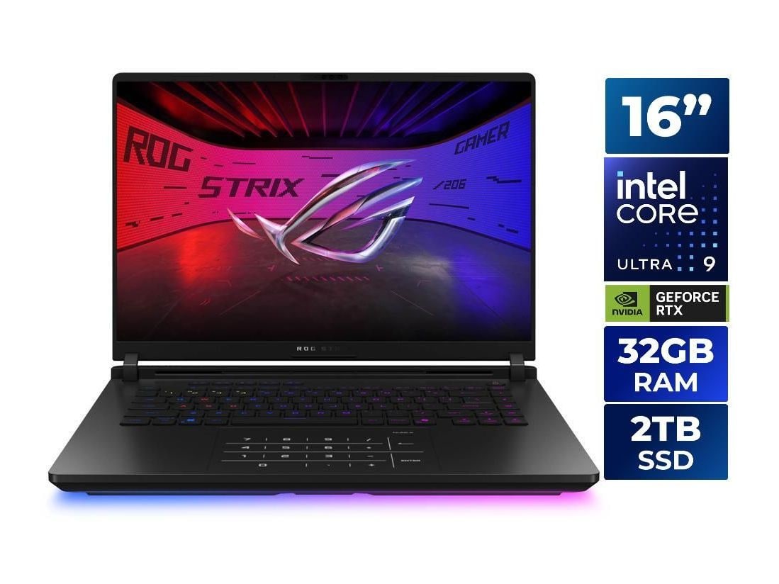 ASUS - ROG Strix G635LX-XS97 16" - Intel Core Ultra 9 275HX chip - 32GB Memory - 2TB SSD - Off Black