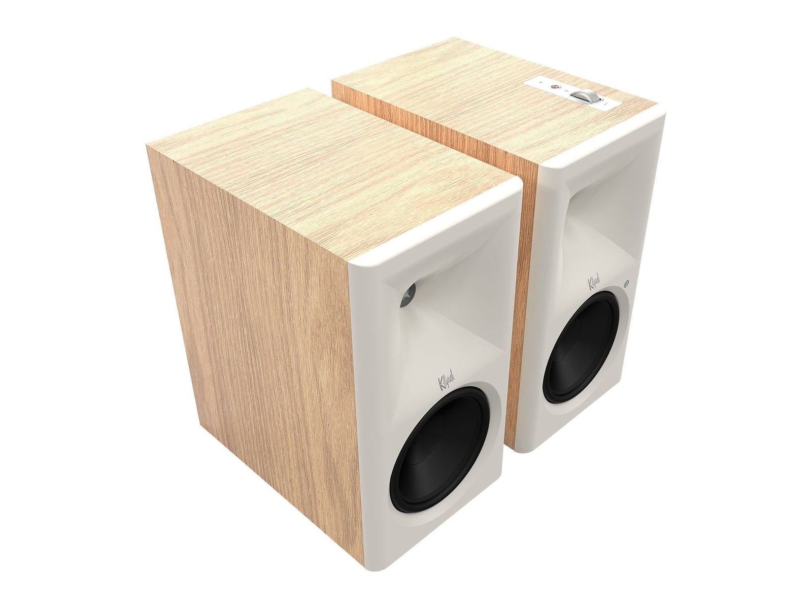 Klipsch - The Sevens II with Dolby Atmos in Red Oak (Pair) Speakers - Brown