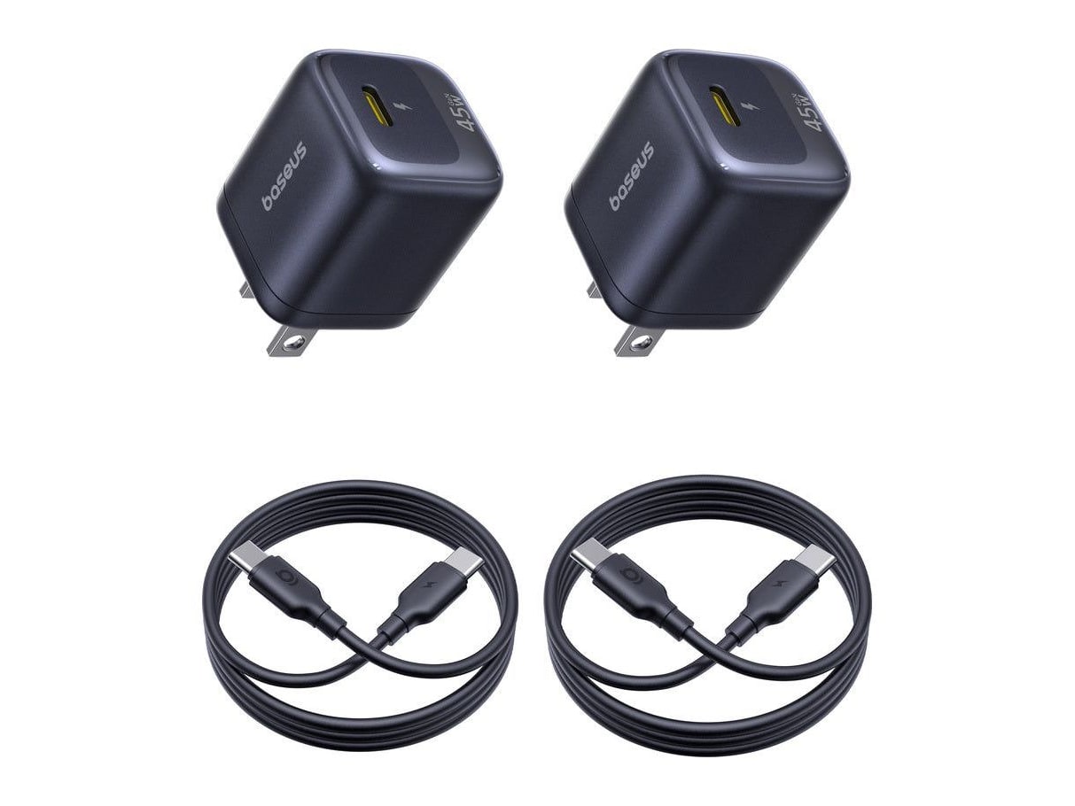 Baseus - EnerFill FN22 Fast Charger 1C 45W 2-Pack Wall Chargers