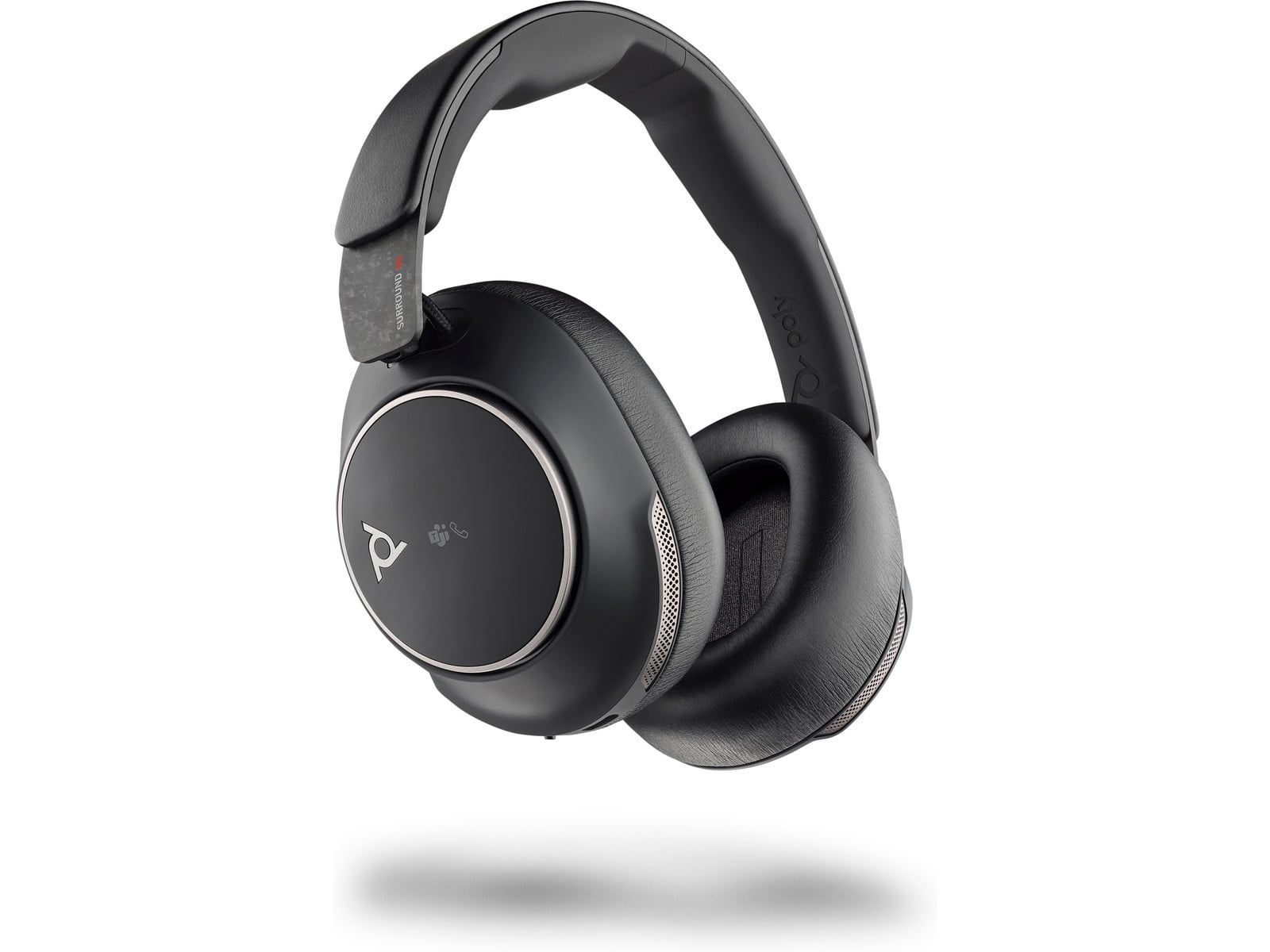 Poly - Voyager Surround 80 MS Bluetooth Over-Ear Headphones - Black