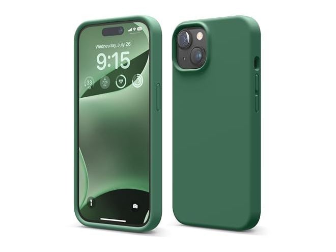elago - Premium Silicone Case - iPhone 15 - Alpine Green