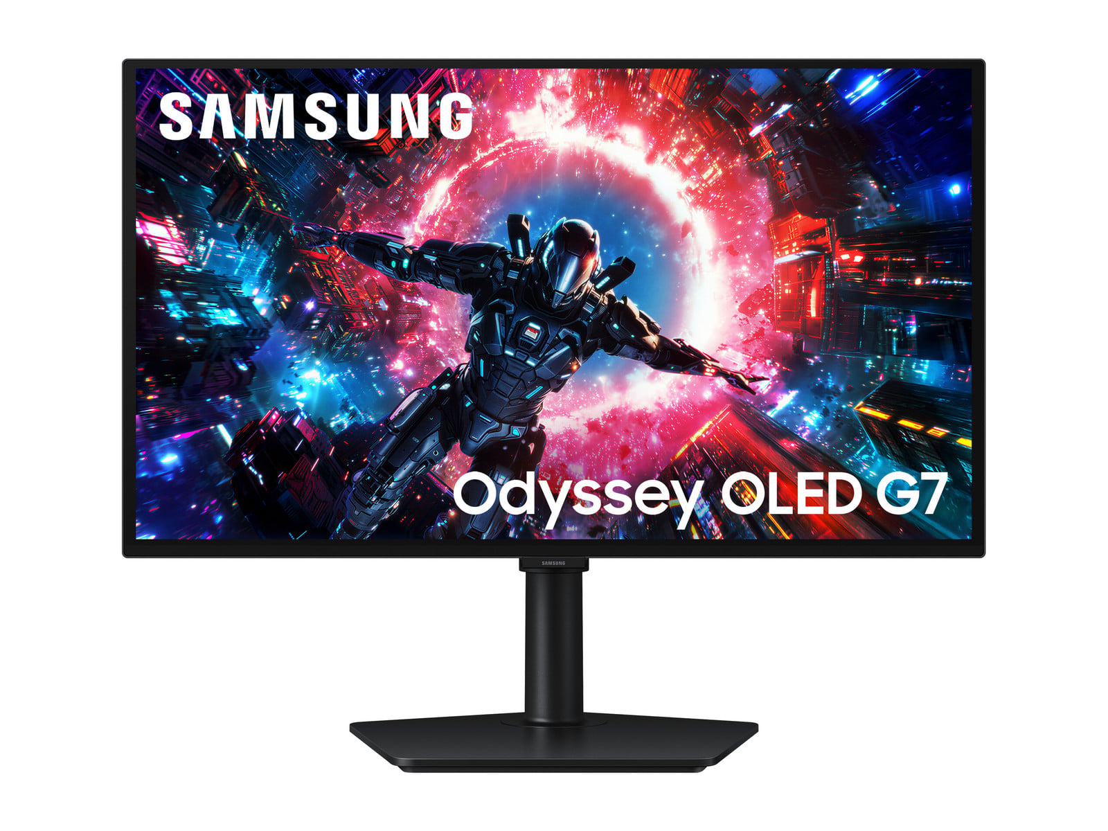 Samsung - 27" Odyssey OLED G7 G70SH 4K UHD 165Hz OLED Monitors - Black