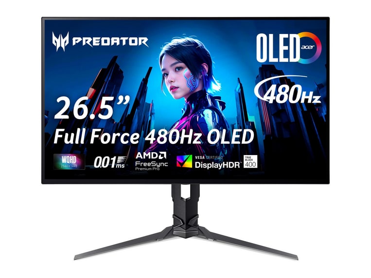 Acer - 26.5" Predator X27U F3 WQHD 480Hz Gaming Monitors