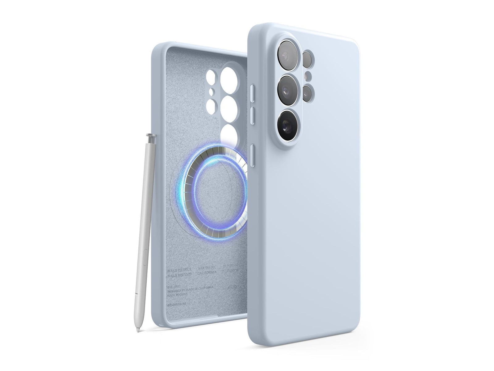 elago - Magnetic Silicone Case - Galaxy S26 Ultra - Light Blue