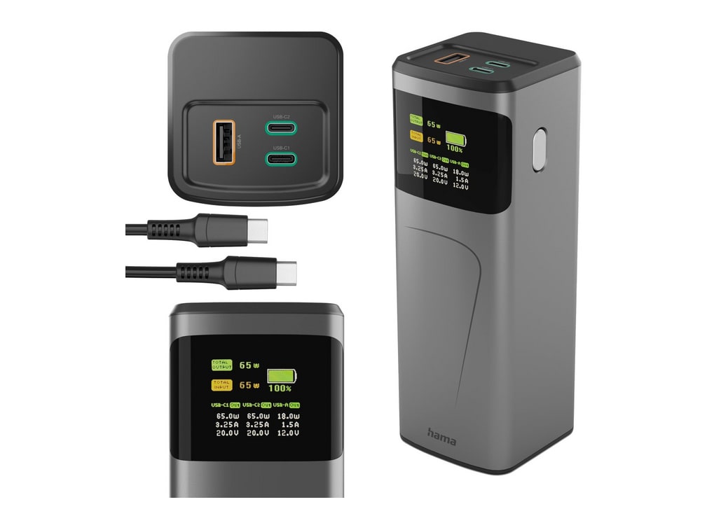 Hama - High Power Power Pack 65 W 20000 mAh Power Banks