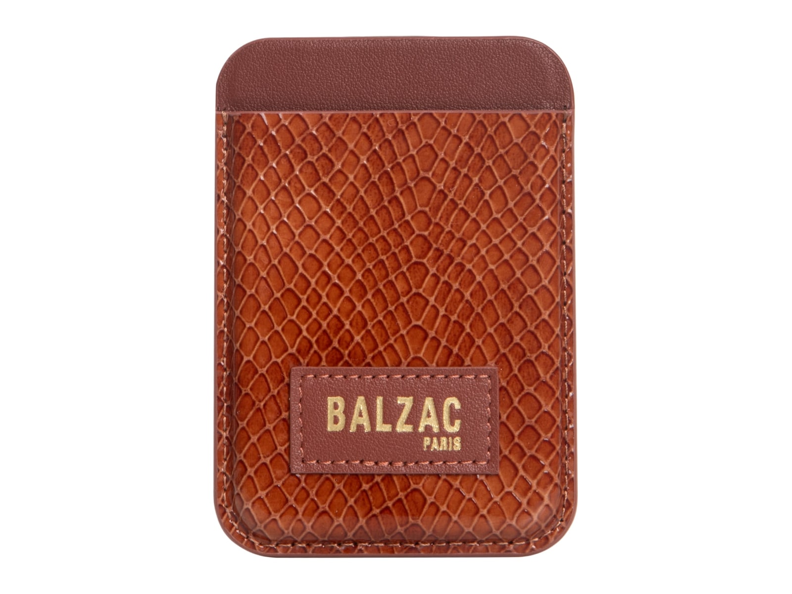 Native Union - Embossed Cognac Magnetic Card Holder - Cognac