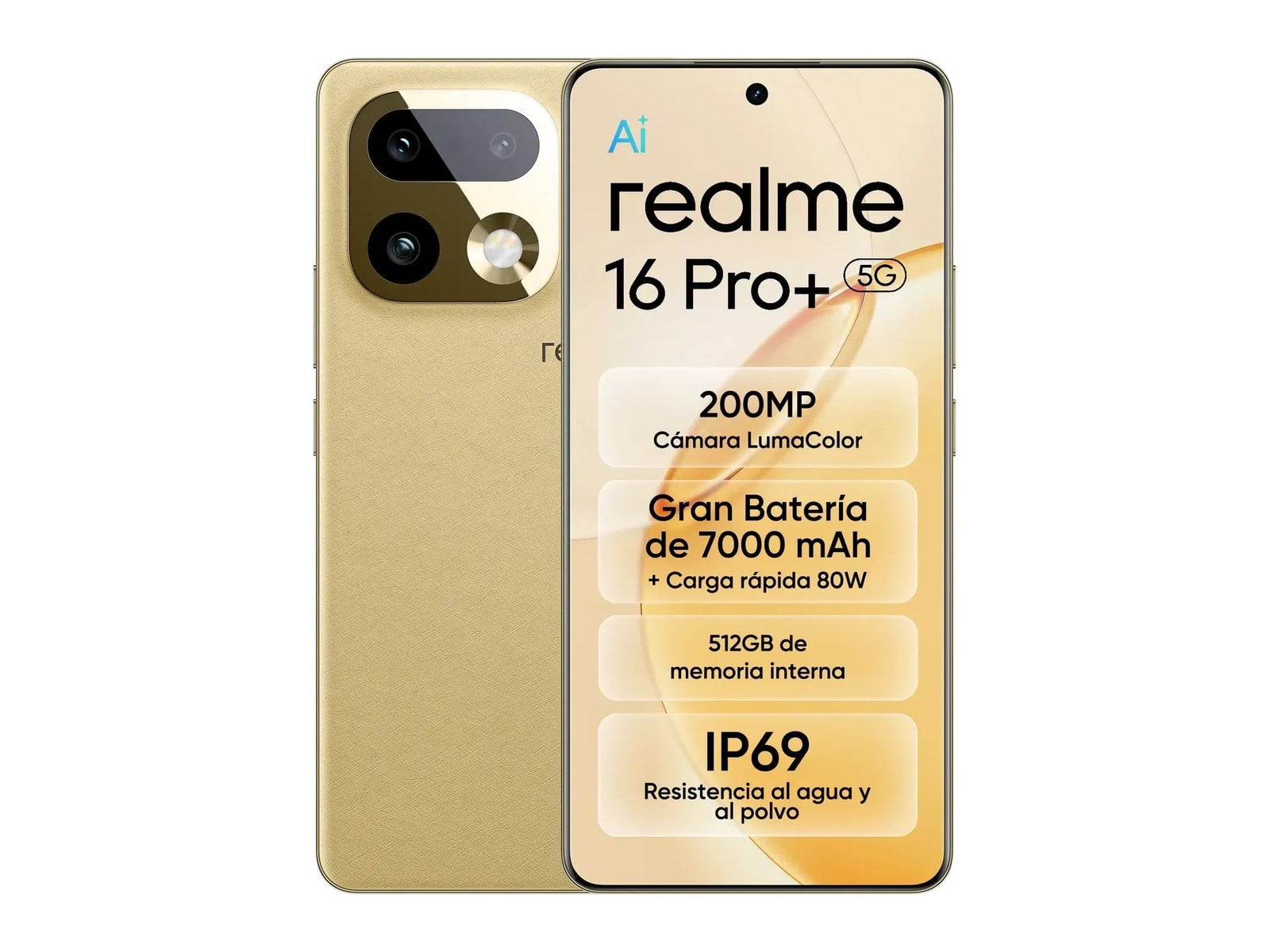 Realme - 16 Pro Plus 5G 512GB - Master Gold