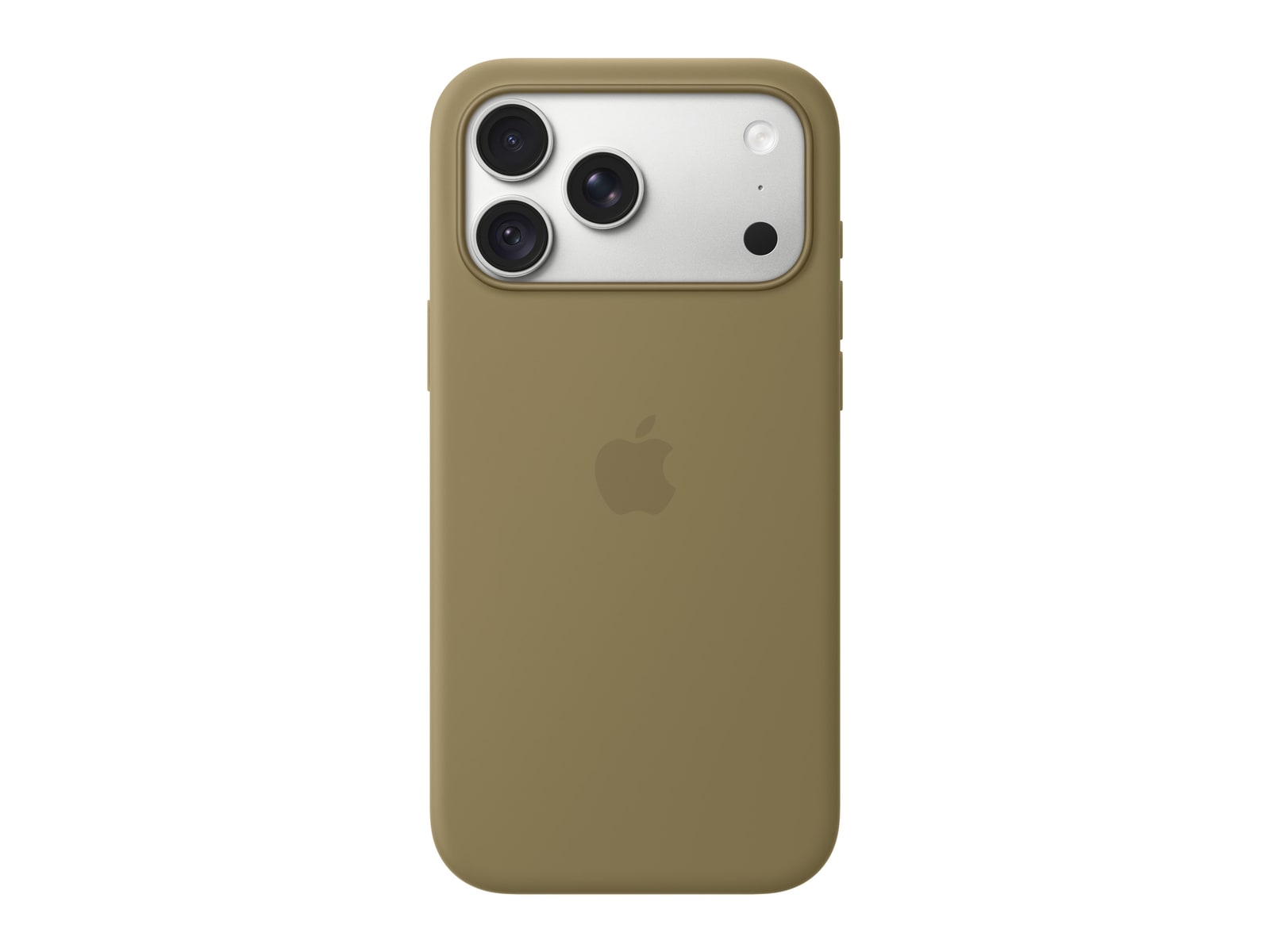 Apple - iPhone 18 Pro Max Silicone Case with MagSafe - Olive