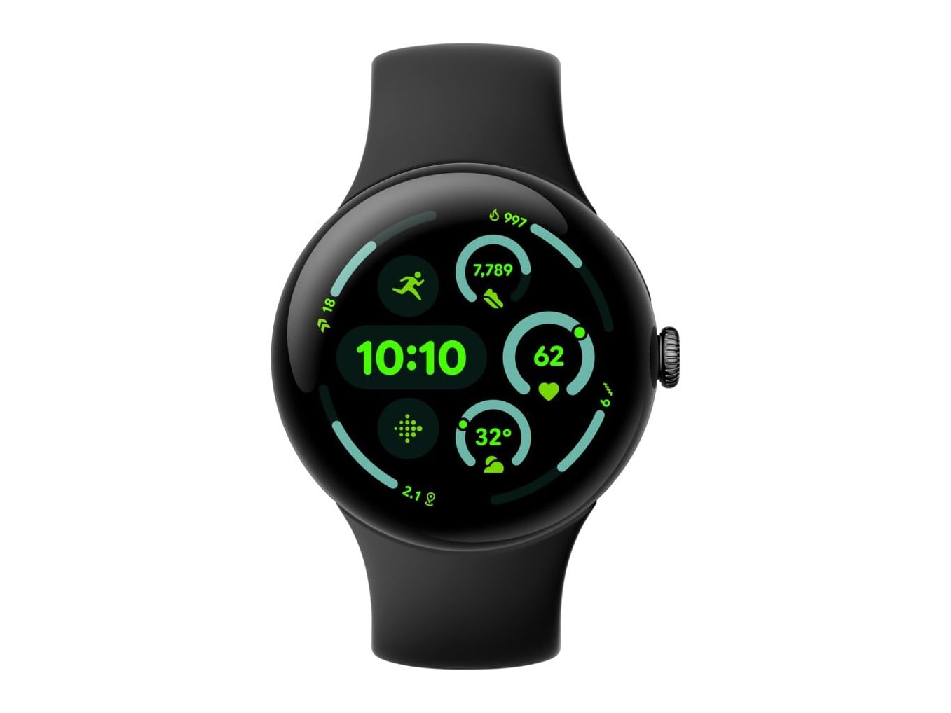 Google - Pixel Watch 3 45mm LTE Smart Watches - Black