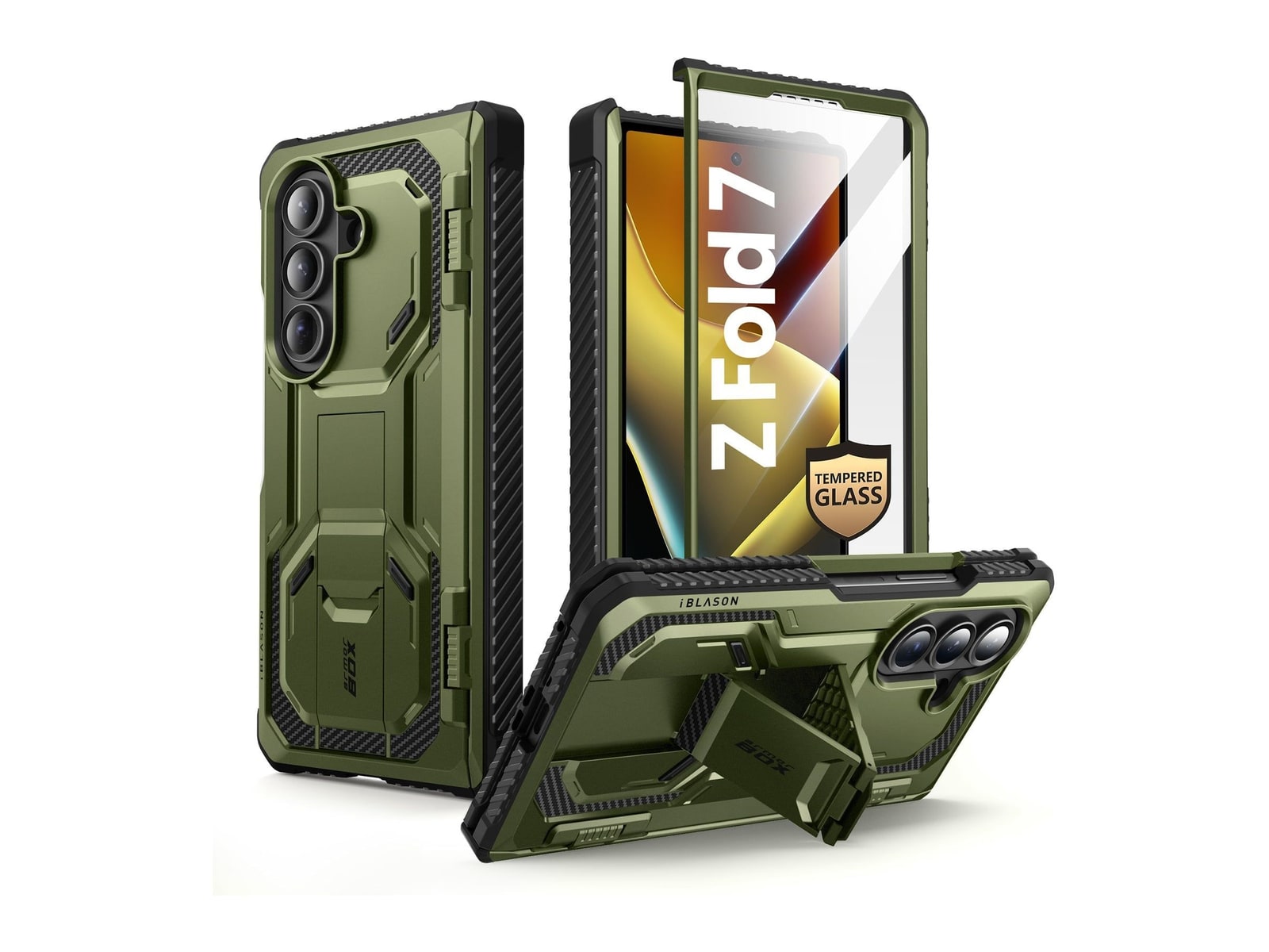 i-Blason - Armorbox - Galaxy Z Fold 7 - Dark Green