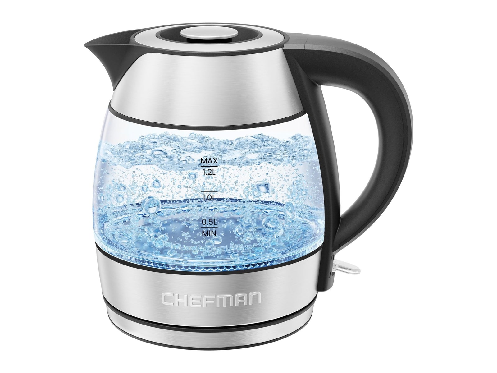Chefman - 1.2L Electric Tea Kettle with Removable Lid Electric Kettles