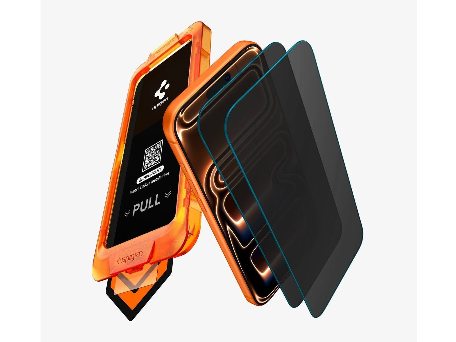 Spigen - GLAS.tR AlignMaster S Privacy - iPhone 17 Pro - Privacy