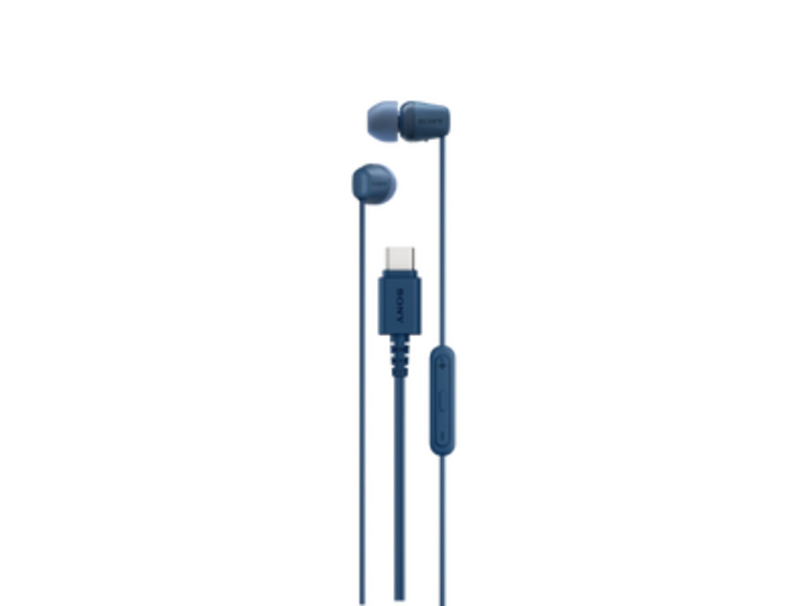 Sony - IEREX15C USB-C In-Ear Headphones - Blue