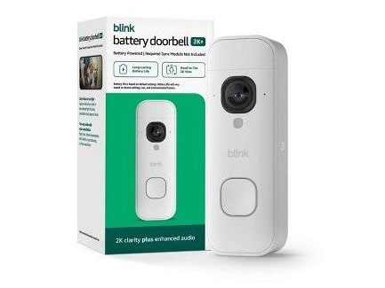 Blink - Battery Doorbell 2K+ Add-On Camera White Video Doorbells