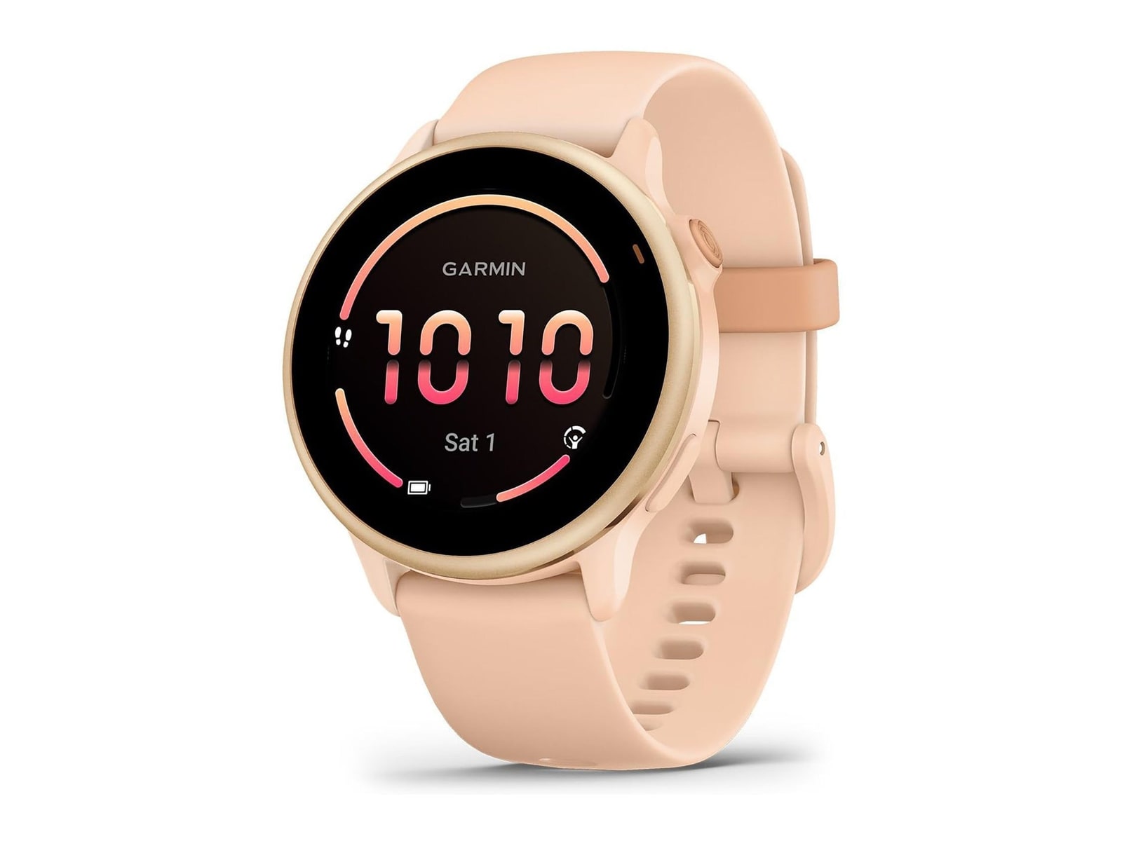 Garmin - vivoactive 6, Metallic Pink Dawn with Pink Dawn Band Smart Watches - Pink