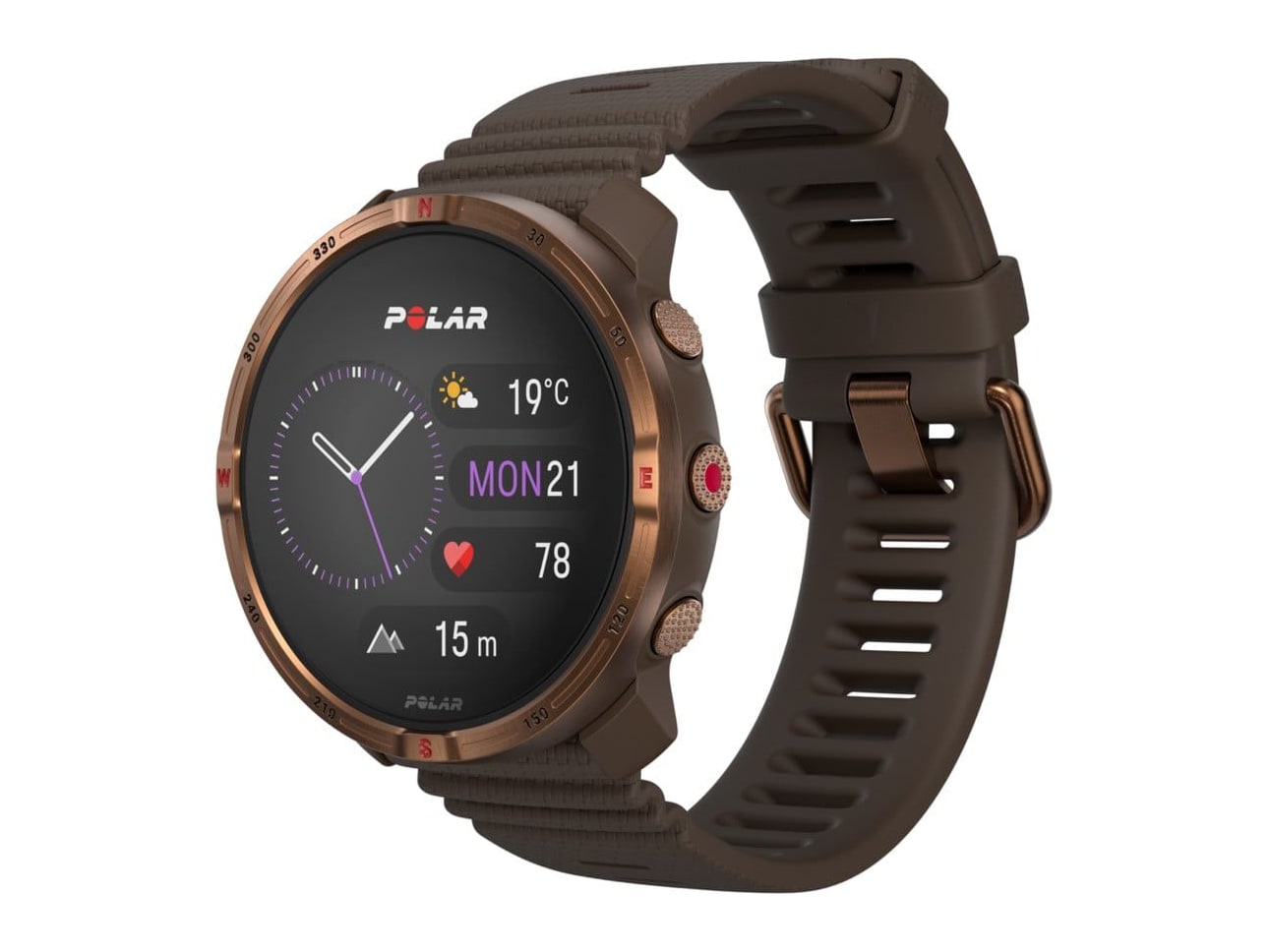 Polar - Grit X2 Smart Watches - Brown