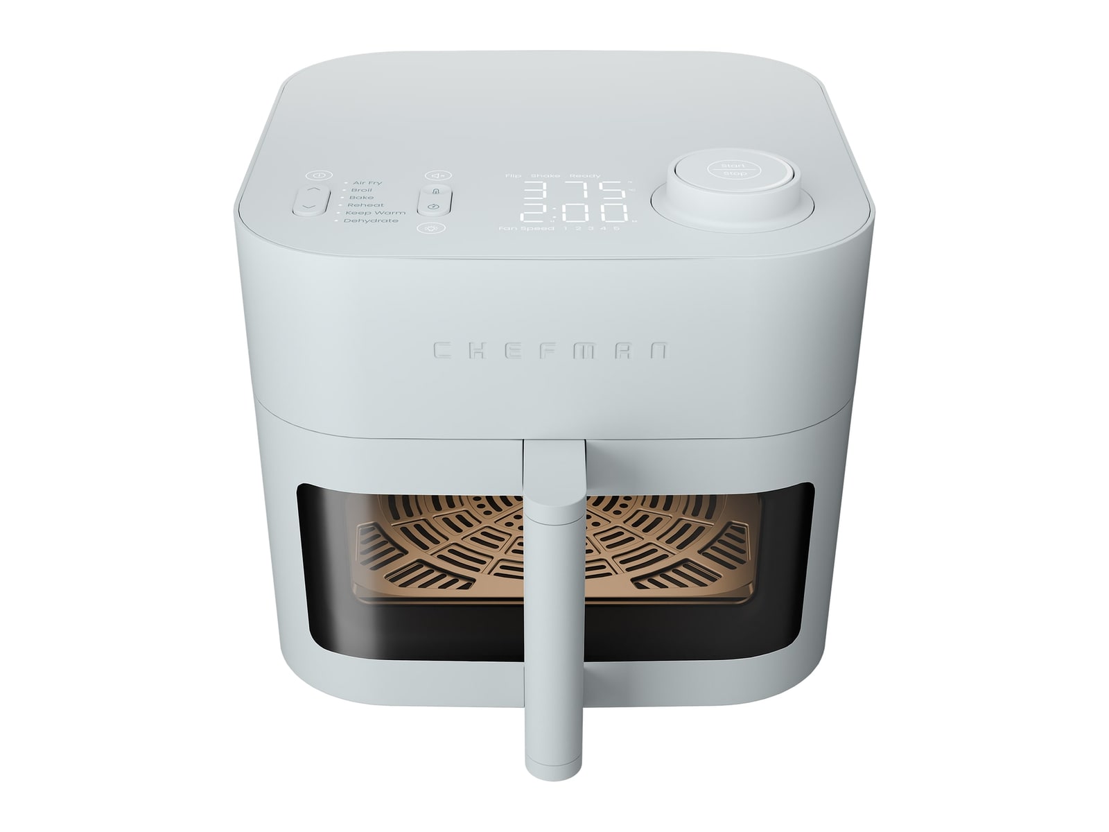 Chefman - Crispinator 8-Quart Air Fryer Concrete Air Fryers