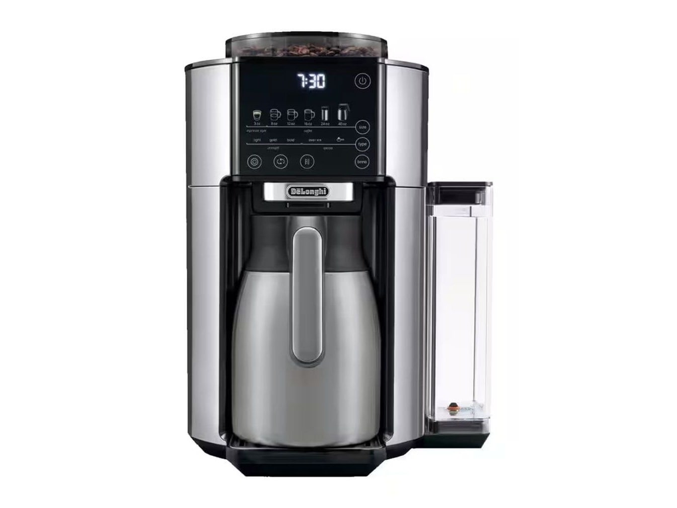 De'Longhi - TrueBrew Drip Coffee Maker with Thermal Carafe Stainless Steel Coffee Makers