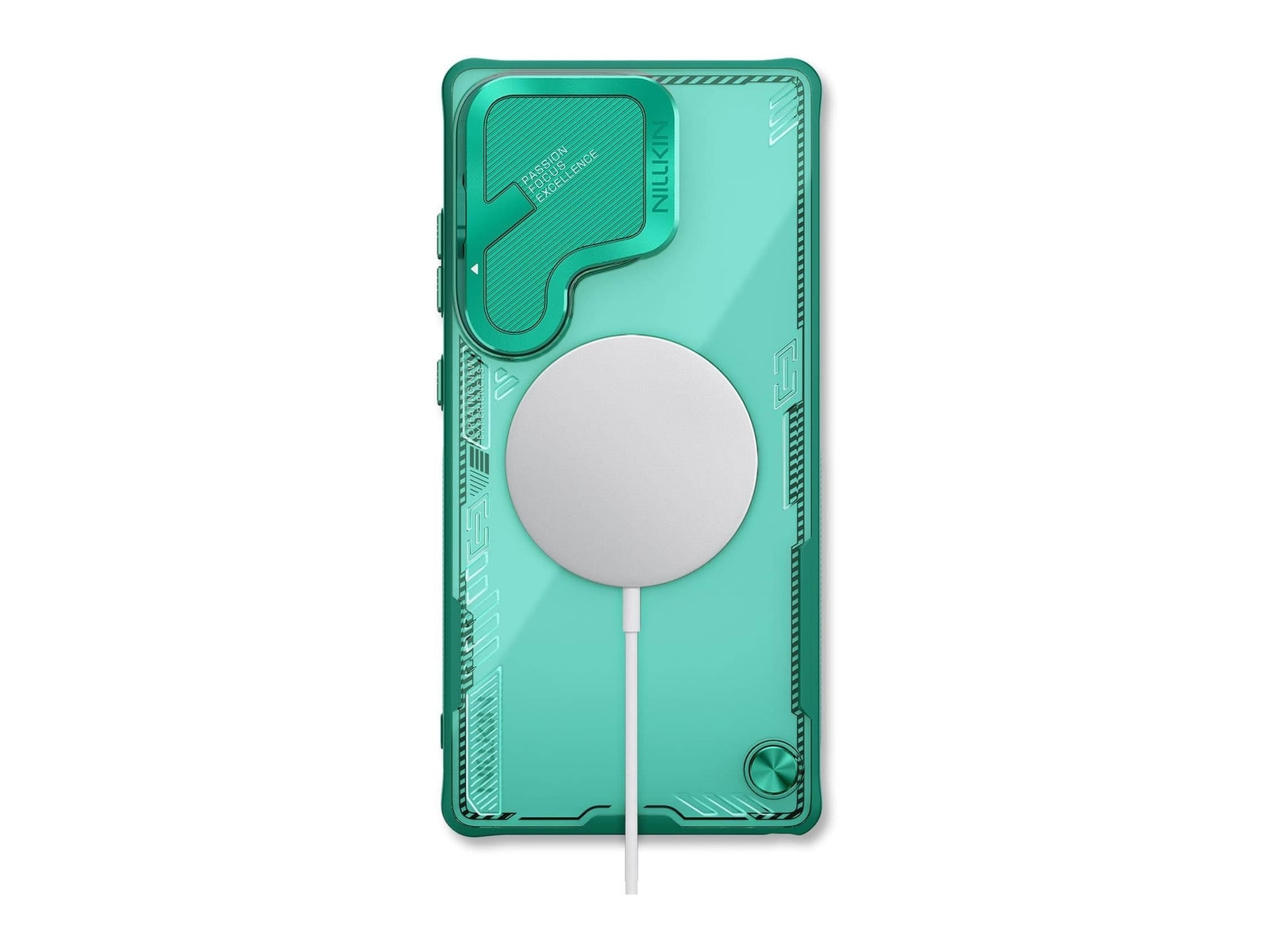 Nillkin - MagSafe Compatible Iceblade CamProp Case - Galaxy S25 Ultra - Green