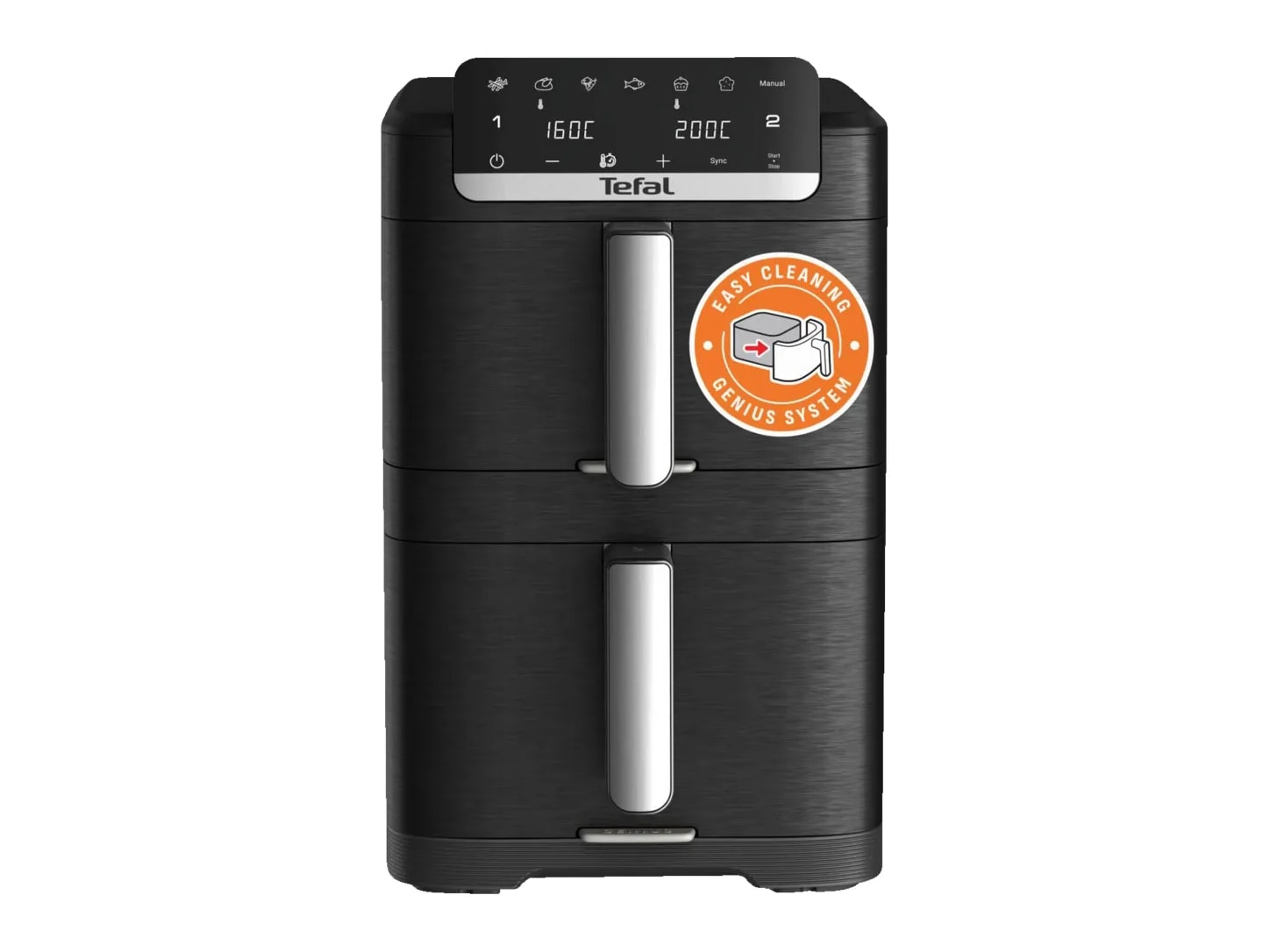 Tefal - EY7568 Easy Fry Crispy Stack Dual Chamber Air Fryers