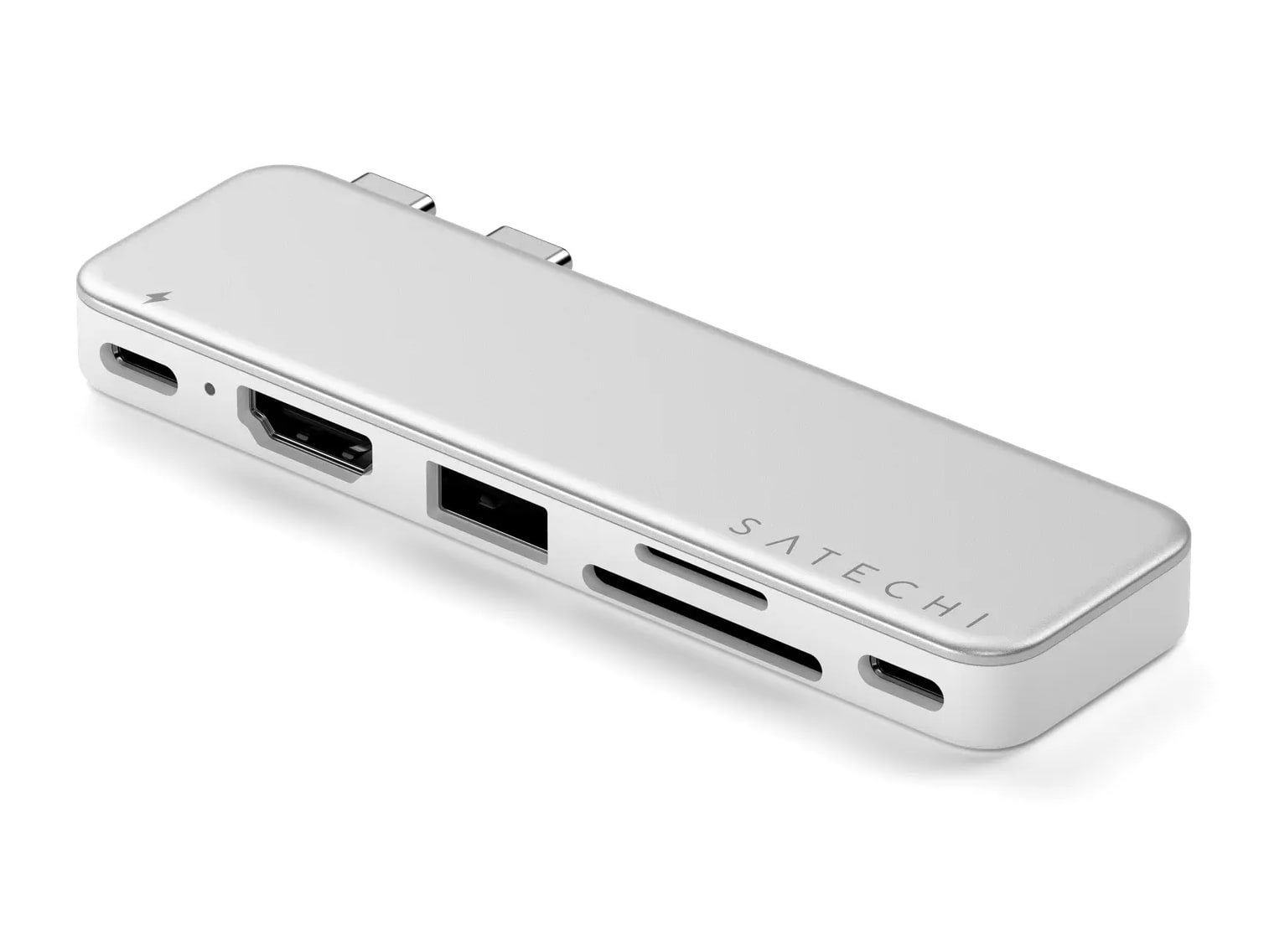 Satechi - USB-C Snap Hub USB-C USB Hubs - Silver