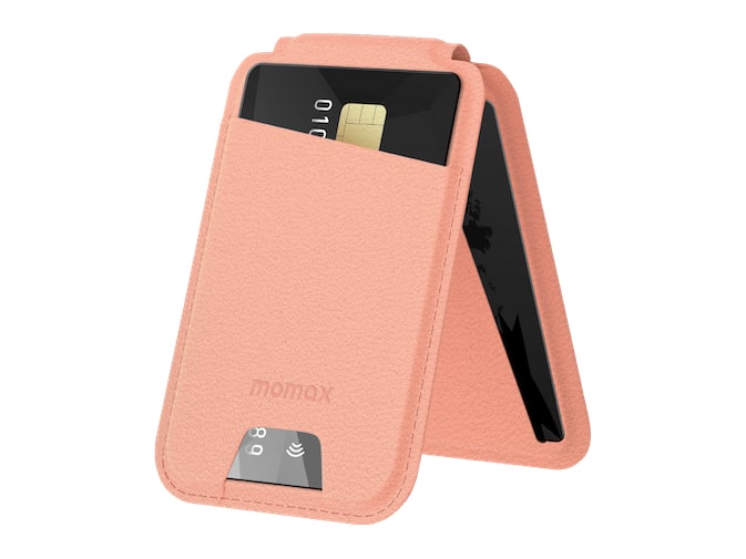 MOMAX - 1-Wallet Magnetic Card Holder - Pink