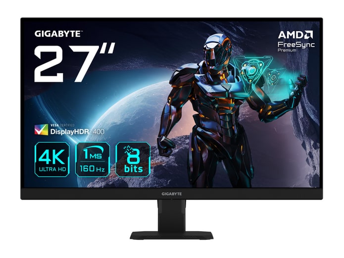 Gigabyte - 27" GS27U 4K UHD 160Hz Gaming Monitors