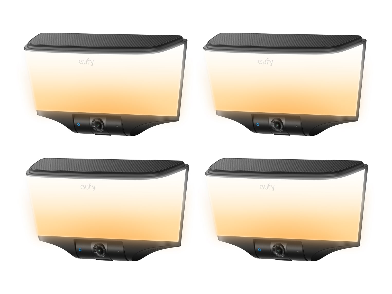 Eufy - Wall Light Cam S4 4-Pack Security Cameras