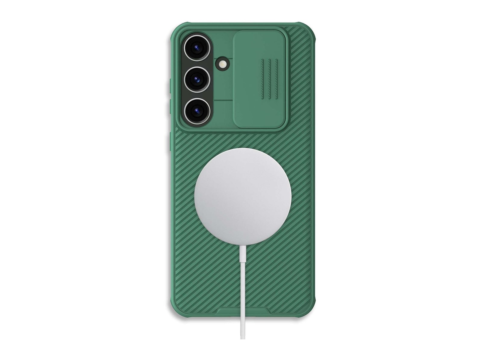 Nillkin - MagSafe Compatible CamShield Pro Case - Galaxy S24 Plus - Deep Green