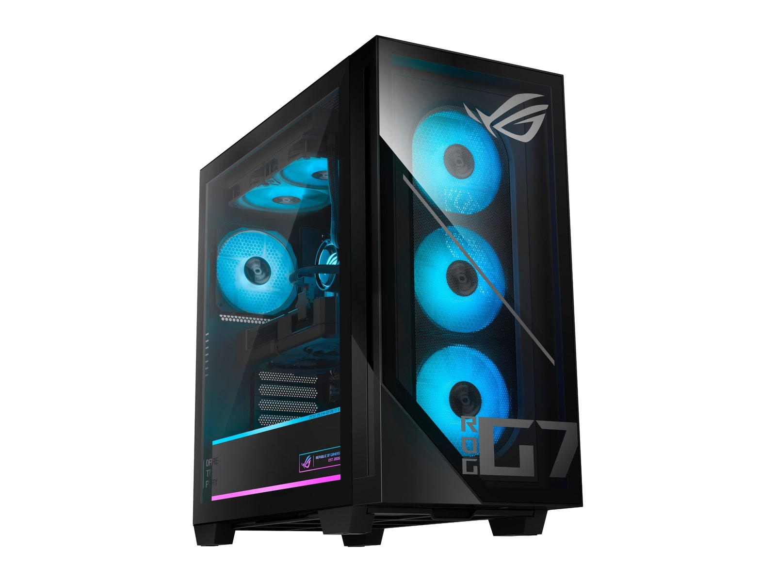 ASUS - ROG GM700 GM700TZ-R79800X3D5070TI - AMD Ryzen 7 9800X3D chip - 32GB Memory - 2TB SSD - Black