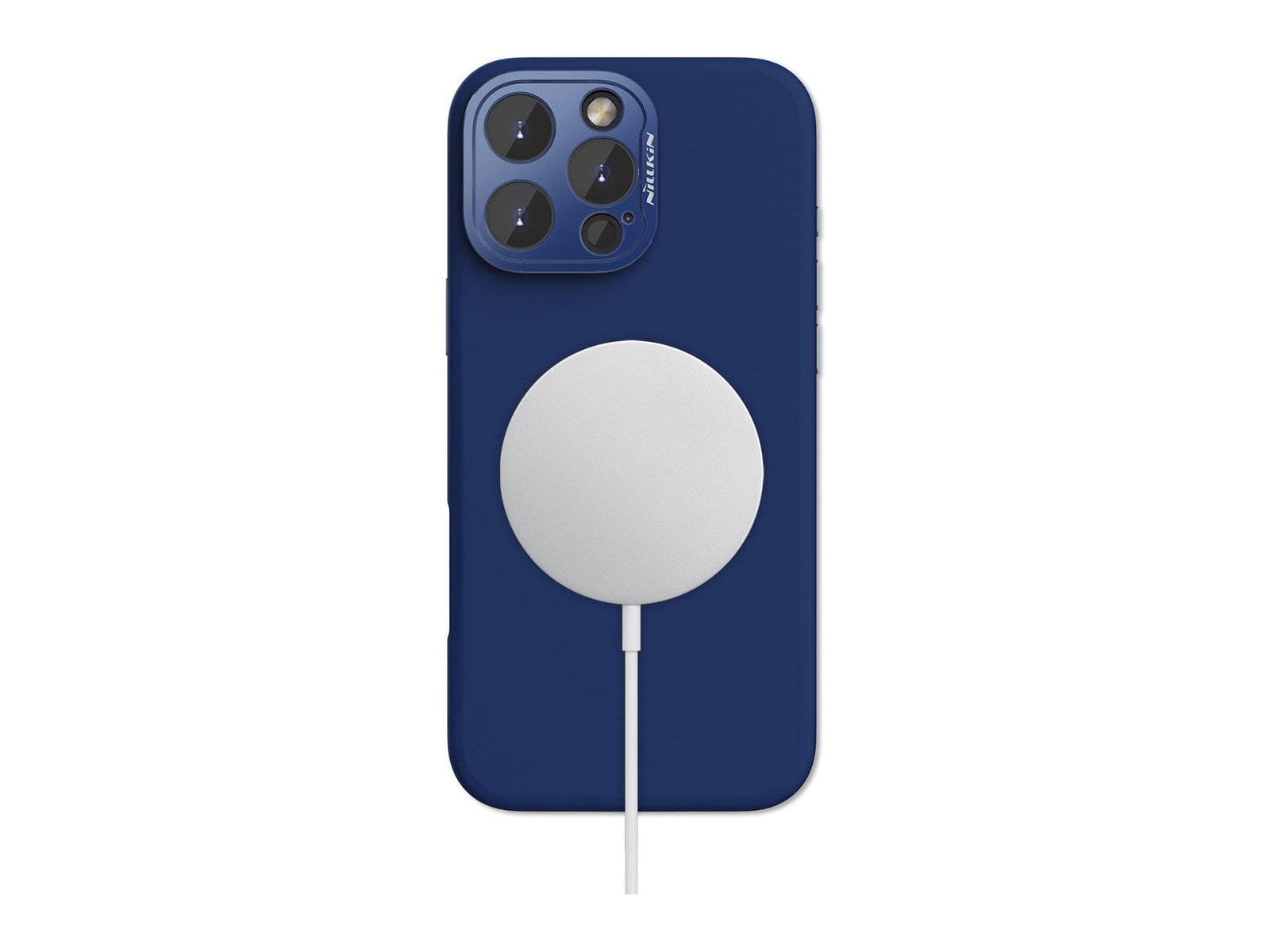 Nillkin - MagSafe Compatible Lens Wing Case - iPhone 16 Pro - Midnight Blue