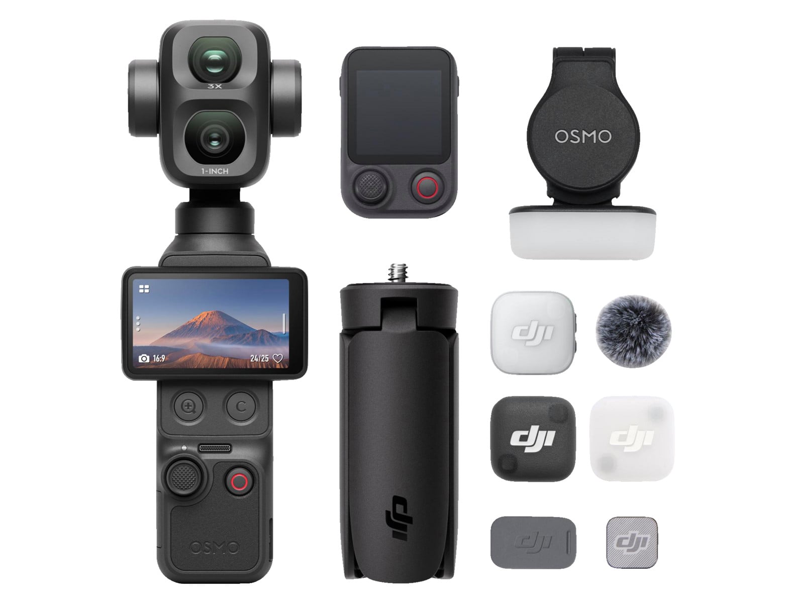 DJI - Osmo Pocket 4P Vlog Combo Action Cameras - Black (CN)