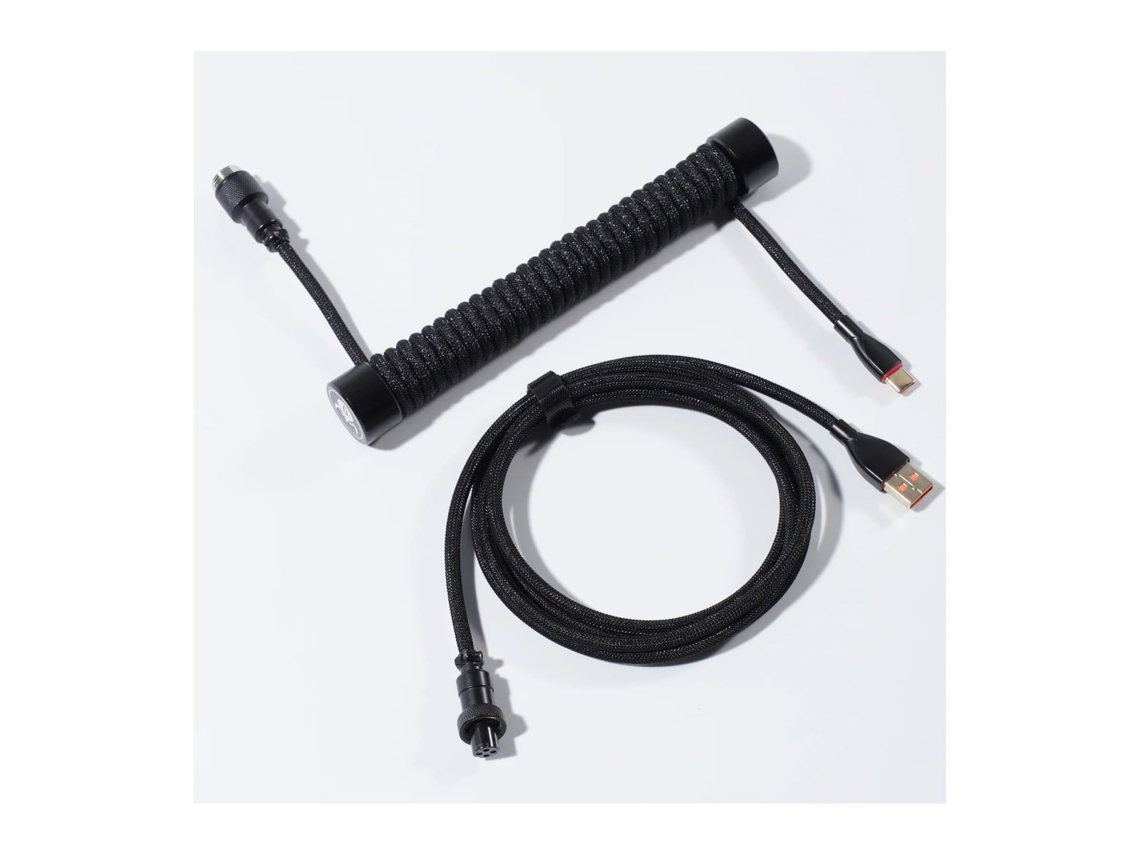 GravaStar - Coiled Aviator USB Cable Black USB-C Cables