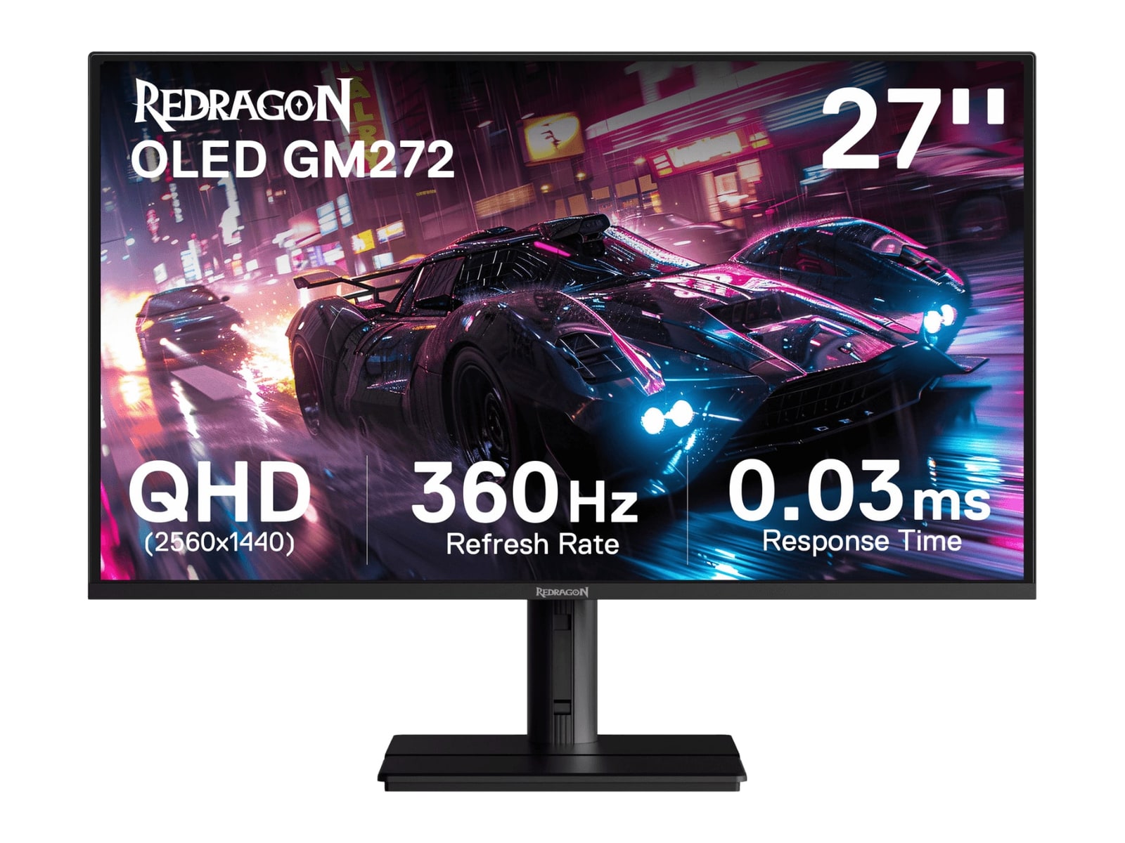 Redragon - 27" STARGLITTER GM272 QHD 360Hz Gaming Monitors
